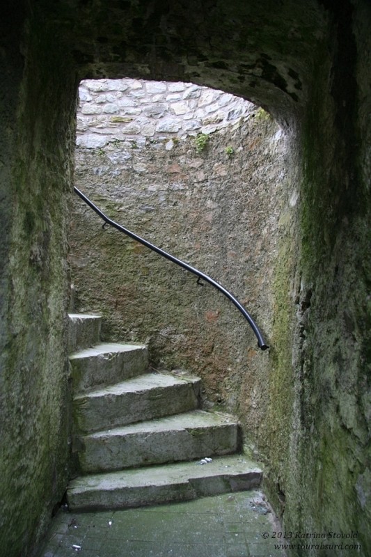 pretty twisted - hey, we're talking about the stairs here, not me!  ...ok, we're talking about me.